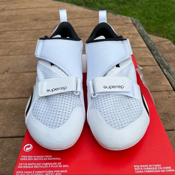 NEW! Nike Superrep Cycle Shoes White Black CW2191-100 Mens 9.5 Womens 11 - Picture 3 of 6